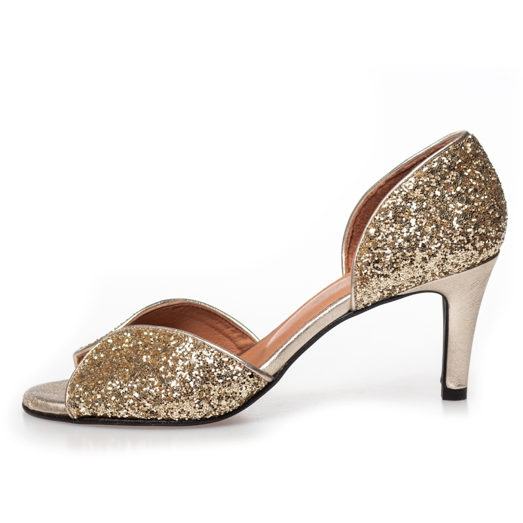 analyse Luksus klog My Diamonds Stiletter Gold Glitter-Se Copenhagen Shoes