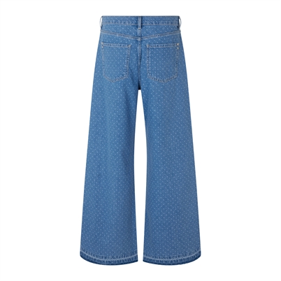 Custommade Oteca Dots Jeans Dusty Blue Shop Online Hos Blossom