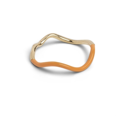 Enamel Copenhagen Sway Ring Orange-Shop Online Hos Blossom