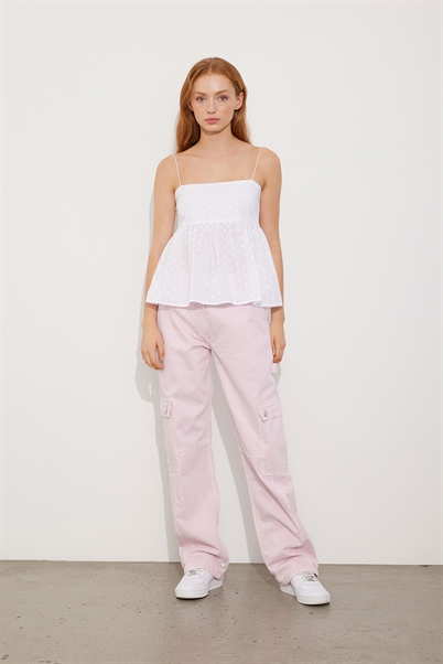Envii Endill Top Simple Broderie Anglaise - Shop Online Hos Blossom
