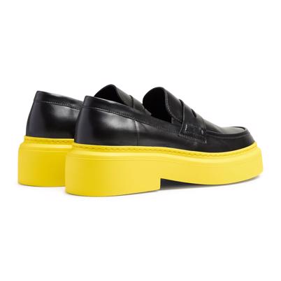 Garment Project June Loafer Black Yellow Sole Back