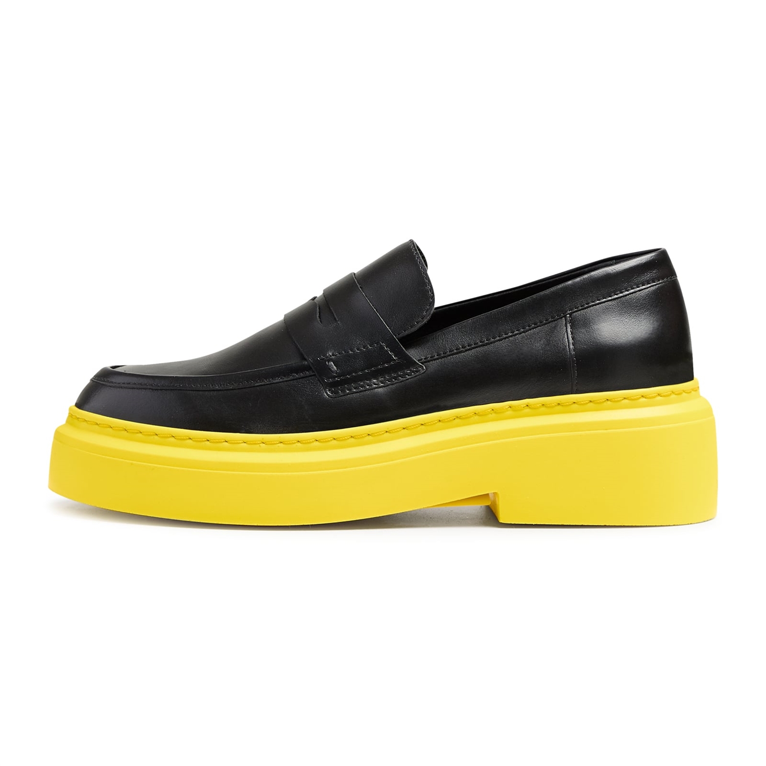 June Loafer Black Yellow Sole-Shop Garment