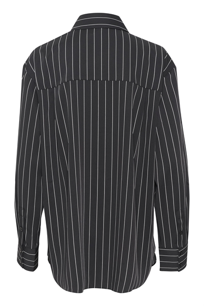 Gestuz Frylagz LS Skjorte Black Pinstripe-Shop Online Hos Blossom