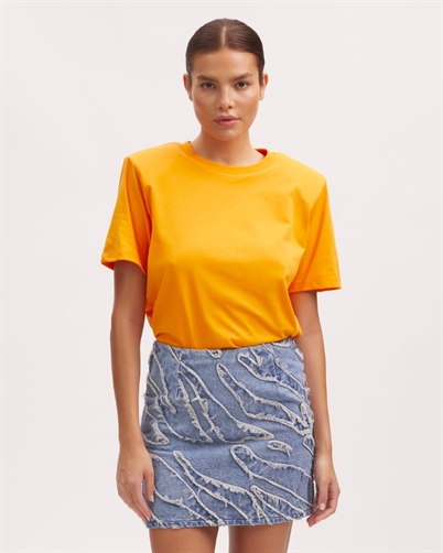 Gestuz Jorygz T-shirt Flame Orange Shop Online Hos Blossom