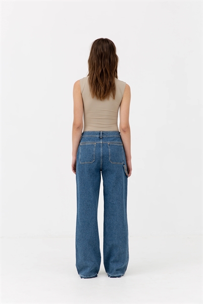 H2O Fagerholt Aljinz Jeans Vintage Blue Denim-Shop Online Hos Blossom