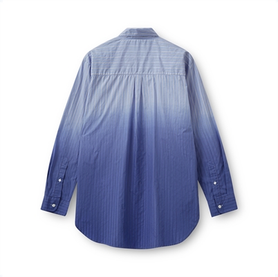 H2O Fagerholt Holiday Dip Dye Skjorte Light Blue Stripes Shop Online Hos Blossom