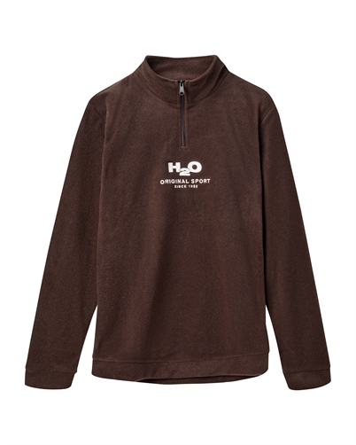 H2O Blåvand II Fleece Half Zip Dark Oak Shop Online Hos Blossom