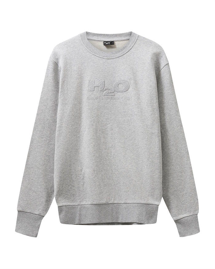 H2O Logo O\'neck Sweatshirt Grey Mel-Shop Online Hos Blossom