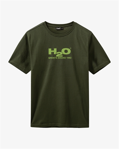 H2O Logo T-shirt Army-Shop Online Hos Blossom