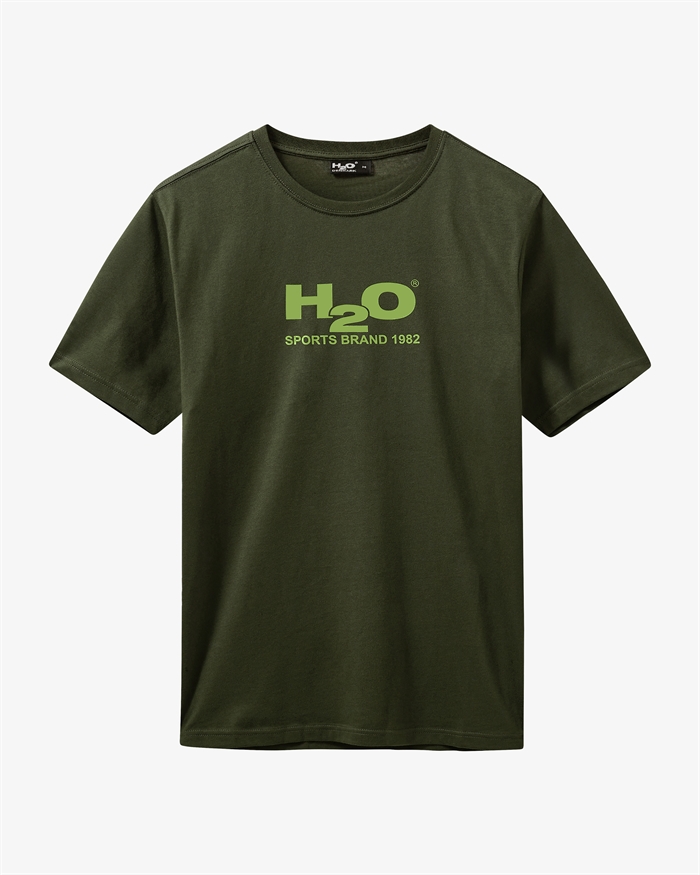 H2O Logo T-shirt Army-Shop Online Hos Blossom