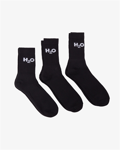 H2O 3-pak Strømper Black - Shop Online
