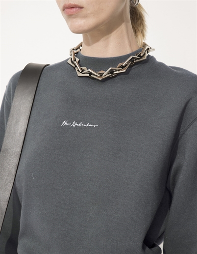 Han Kjøbenhavn Bulky Crewneck Sweatshirt Dark Grey Shop Online Hos Blossom