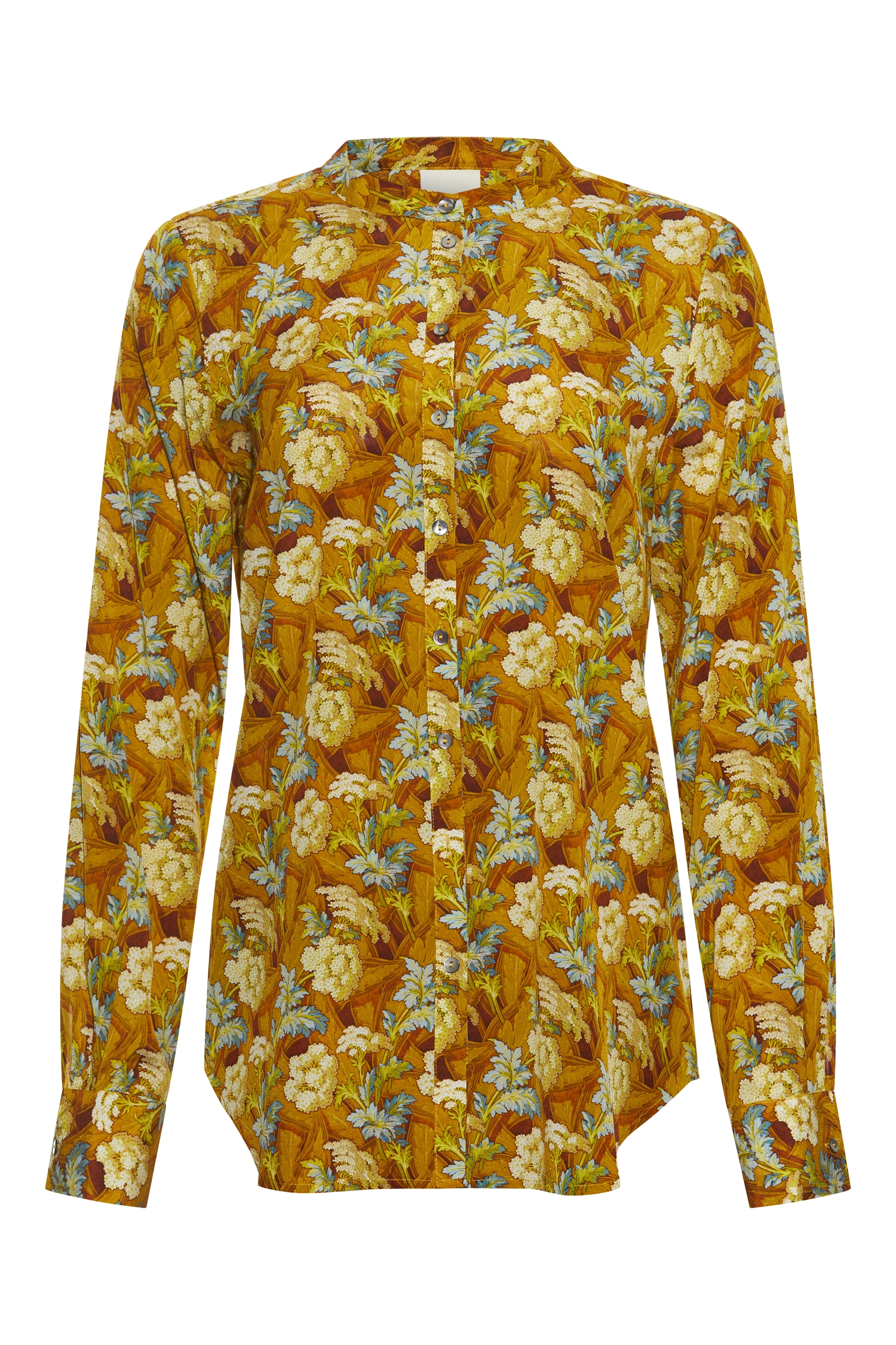 Øjeblik Hobart detaljer Maple Skjorte Golden Flower Print - Shop Heartmade