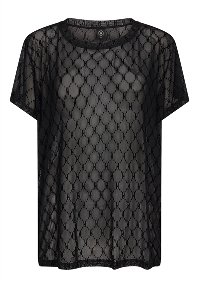 Hype The Detail Oversize Mesh T-shirt Black-Shop Online Hos Blossom