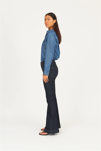 Ivy Ann Charlotte Jeans Wash Undone Indigo Denim Blue-Shop Online Hos Blossom