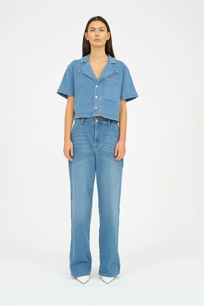 Ivy Copenhagen Augusta French Wash Cool Barcelona Jeans Denim Blue-Shop Online Hos Blossom