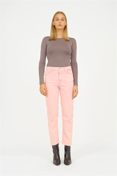 Ivy Copenhagen Tonya Jeans Stone Lip Stick Pink Shop Online Hos Blossom