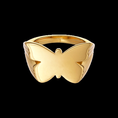 Jane Kønig Butterfly Ring Gold Shop Online Hos Blossom