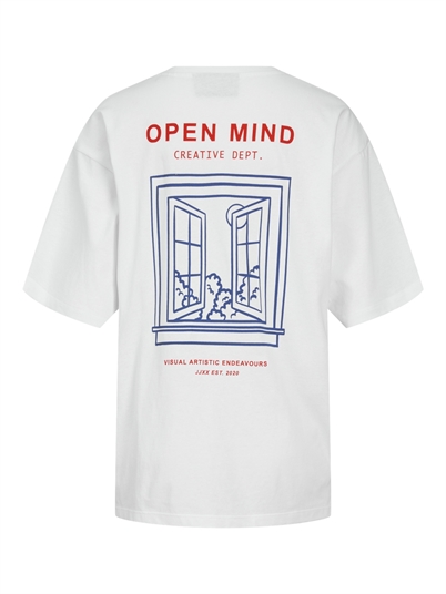JJXX Jxenya Loose T-shirt Bright White Open Mind Shop Online Hos Blossom