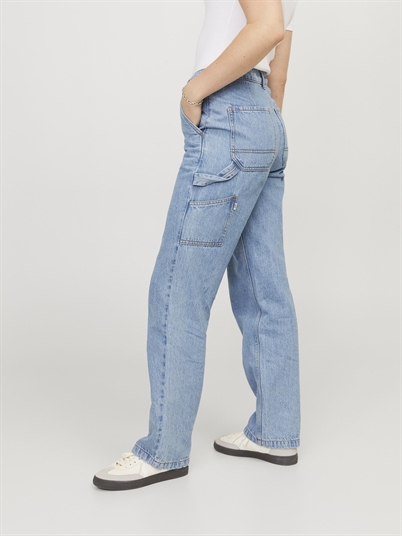 JJXX Jxelza Relaxed MW Worker Jeans Light Blue Denim-Shop Online Hos Blossom