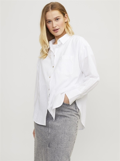 JJXX Jxjamie Linen Skjorte White Shop Online Hos Blossom