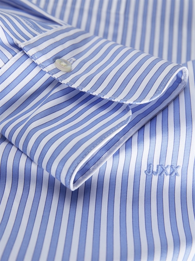 JJXX Jxjamie Poplin Skjorte Navy Blazer Stripes-Shop Online Hos Blossom