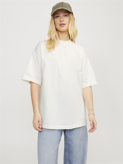 JJXX Jxvaleria Oversize T-shirt Blanc De Blanc Shop Online Hos Blossom