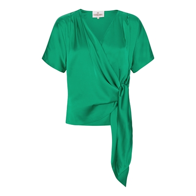 Karmamia Copenhagen Dagmar Bluse Emerald Shop Online Hos Blossom