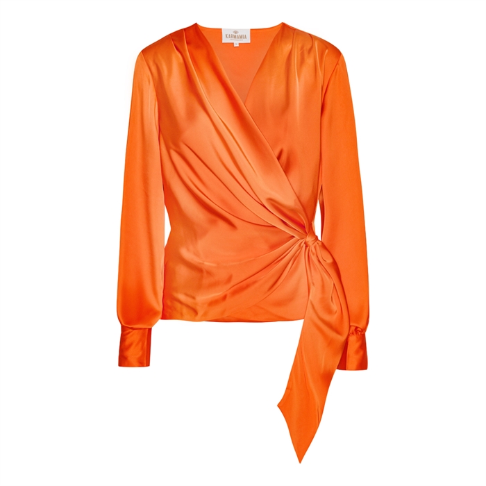 Karmamia Copenhagen Ines Bluse Semi Rich Orange-Shop Online Hos Blossom