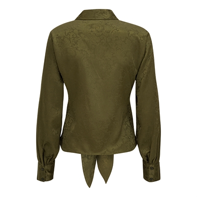 Karmamia Copenhagen Lee Skjorte Army Paisley Jacquard Shop Online Hos Blossom