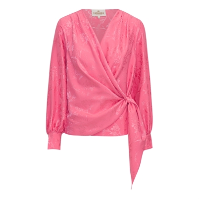 Karmamia Ines Bluse Provence Jacquard Pink Shop Online Hos Blossom