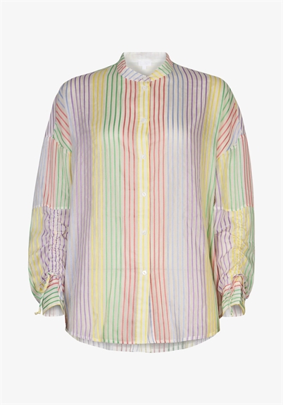 Lala Berlin Birk Skjorte Multico Stripe Shop Online Hos Blossom