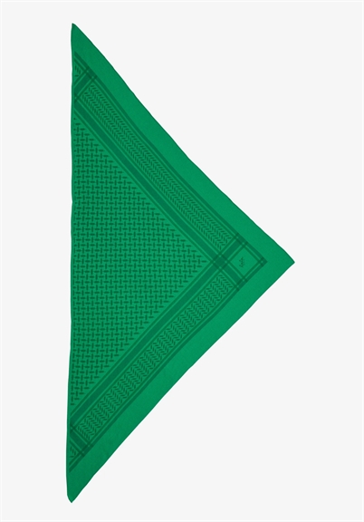 Lala Berlin Triangle Trinity Classic M Tørklæde Apple Green Shop Online Hos Blossom