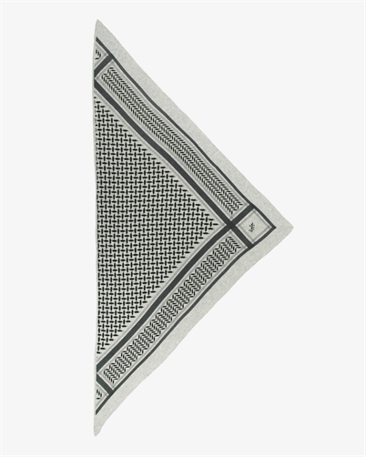 Lala Berlin Triangle Trinity Classic M Tørklæde Flanella Light Grey Melange Shop Online Hos Blossom