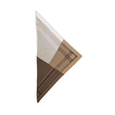 Lala Berlin Triangle Patchwork Brown M Tørklæde Grey On Sughero - Shop Online