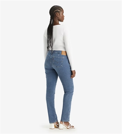 Levis 712 Slim Welt Pocket Jeans Wave Mid Blue-Shop Online Hos Blossom
