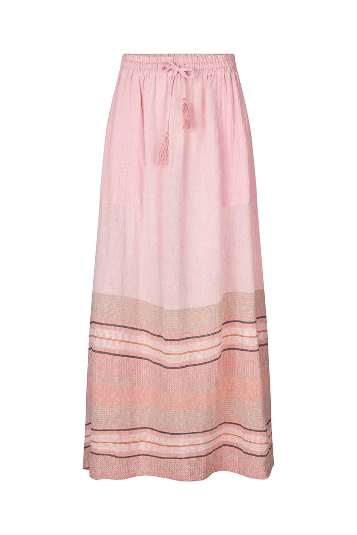 Lollys Laundry AkaneLL Maxi Nederdel Dusty Rose - Shop Online Hos Blossom