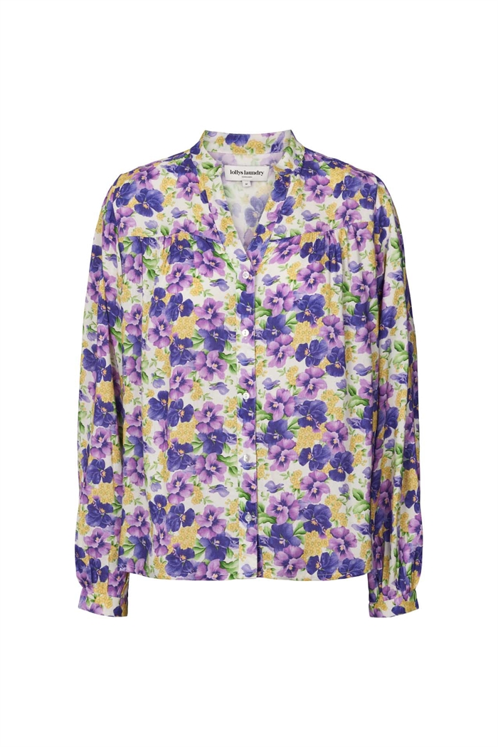 Lollys Laundry Elif Skjorte Flower Print - Shop Online Hos Blossom