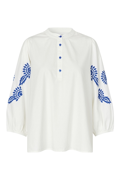 Lollys Laundry FaithLL Bluse LS White-Shop Online Hos Blossom