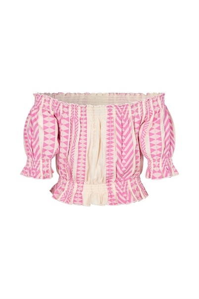 Lollys Laundry WellsLL Top Pink - Shop Online Hos Blossom