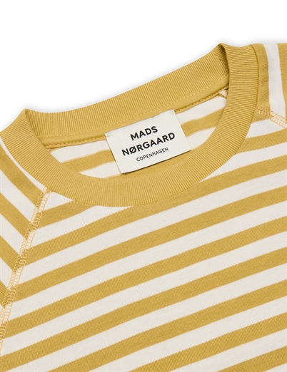Mads Nørgaard Stripe Themar Bluse Southern Moss Snow White Shop Online Hos Blossom