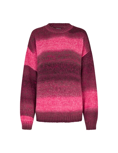 Mads Nørgaard Lefty Sweater Pink Glo Melange-Shop Online Hos Blossom