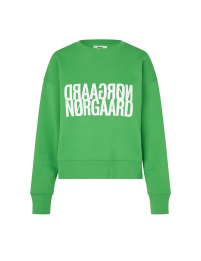 Mads Nørgaard Tilvina Sweatshirt Poison Green-Shop Online Hos Blossom