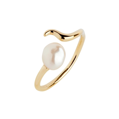 Maria Black Moonshine Ring Gold Shop Online Hos Blossom