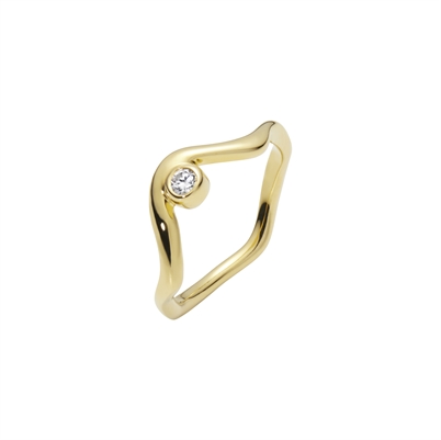 Maria Black Nora Ring Gold-Shop Online Hos Blossom