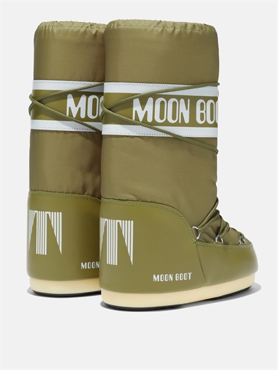 Moon Boot Icon Nylon Støvler Khaki Shop Online Hos Blossom