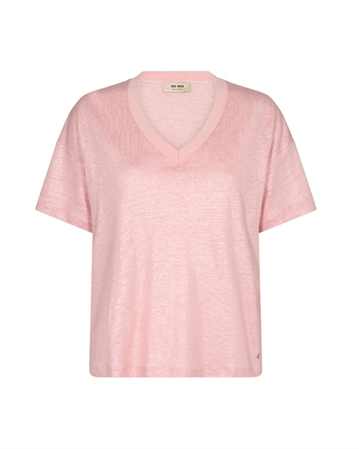 Mos Mosh Casa T-shirt Foil T-shirt Silver Pink Shop Online Hos Blossom