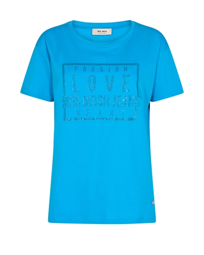 Mos Mosh Ciara Glam T-shirt Blue Aster Shop Online Hos Blossom