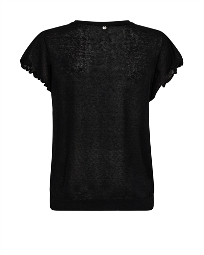 Mos Mosh MMGanna Knit T-shirt Black Shop Online Hos Blossom