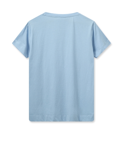 Mos Mosh MMMelika T-shirt Cashmere Blue Shop Online Hos Blossom